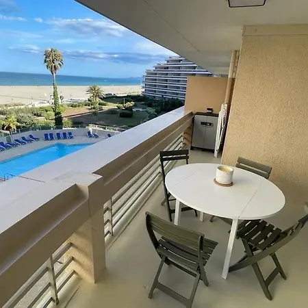 Bel Appartement Vue Mer Acces Direct Plage Canet-en-Roussillon Exterior photo